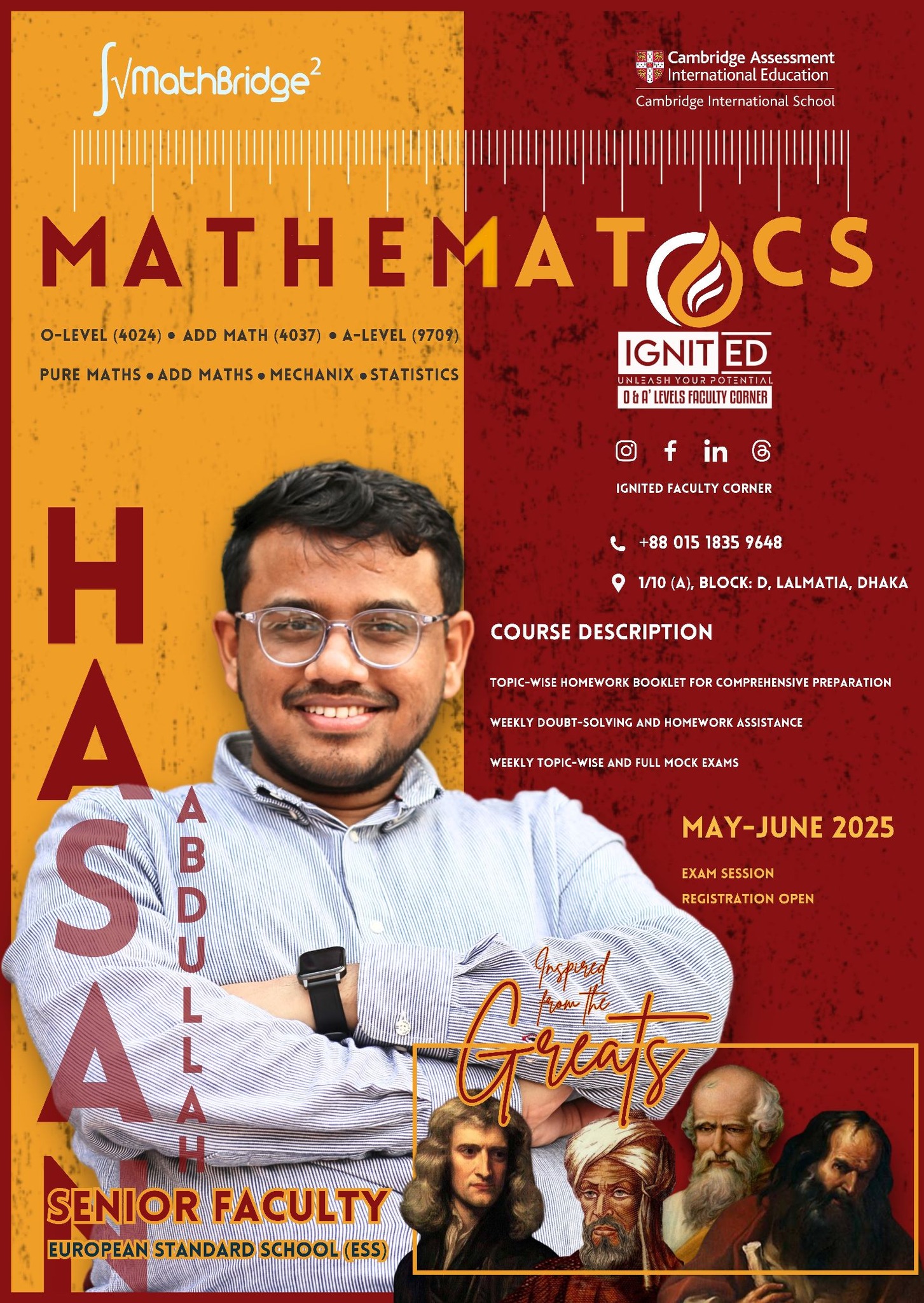 Crash Course for O & A Level Exams Dhaka